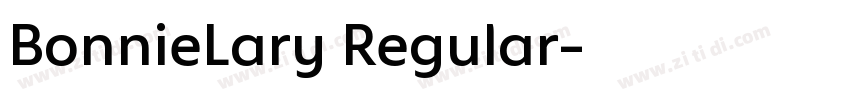 BonnieLary Regular字体转换